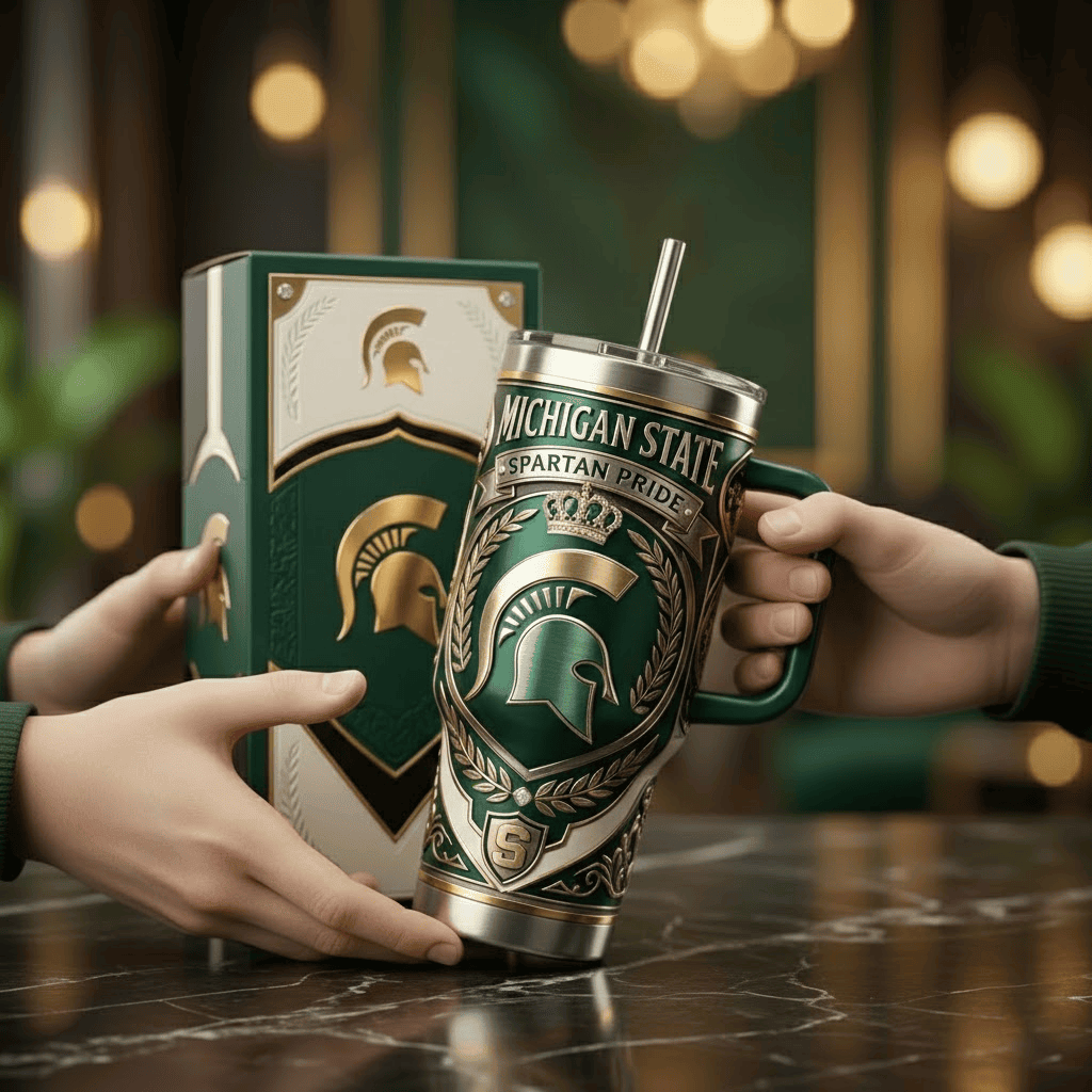 MSU 40oz Tumbler With Handle PDL