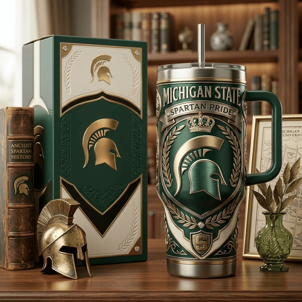 MSU 40oz Tumbler With Handle PDL