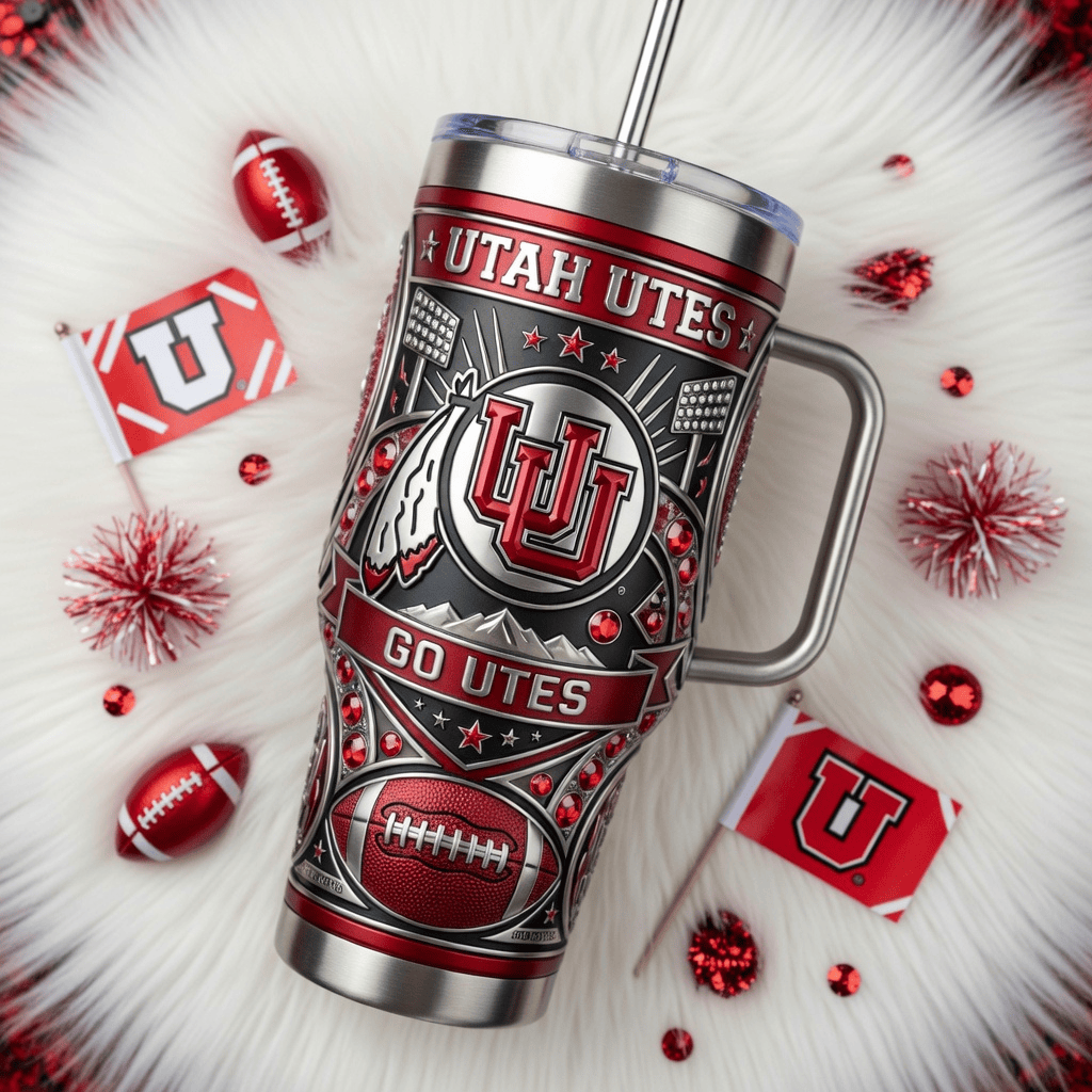 UTAH 40oz Tumbler With Handle PDL