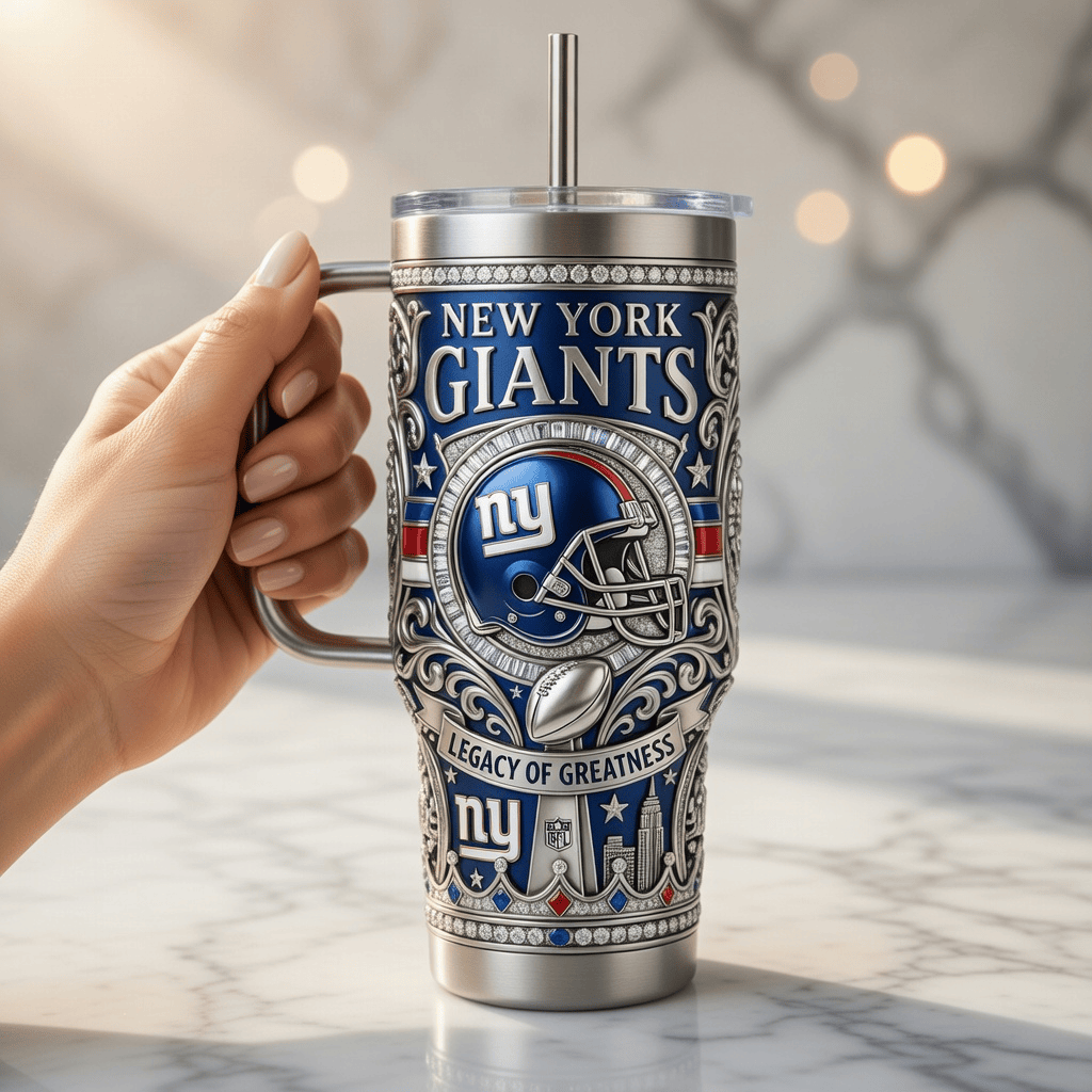 NYG 40oz Tumbler With Handle PDL