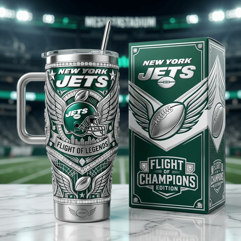 NYJ 40oz Tumbler With Handle PDL