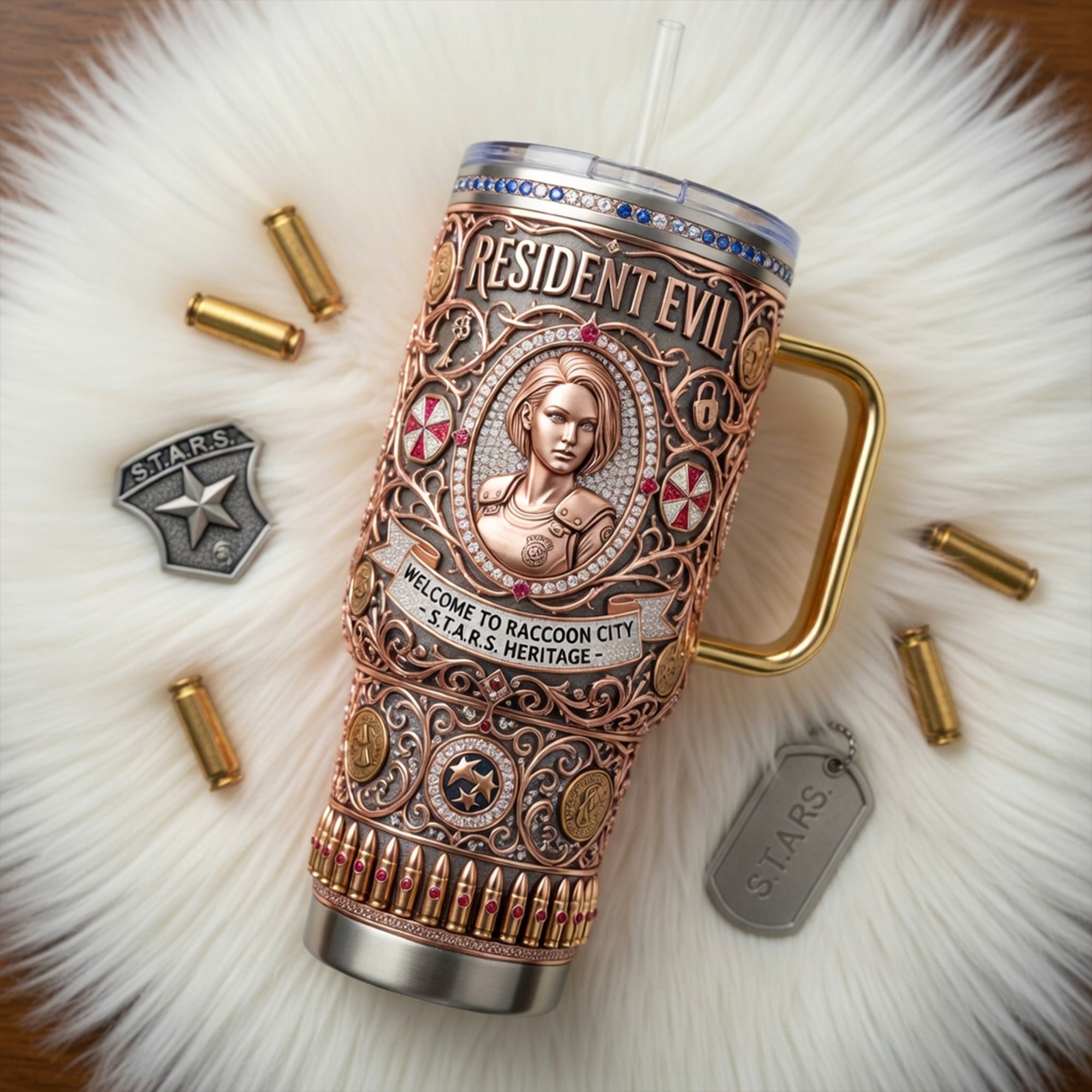 Premium RSDE 40oz Tumbler With Handle TNSM