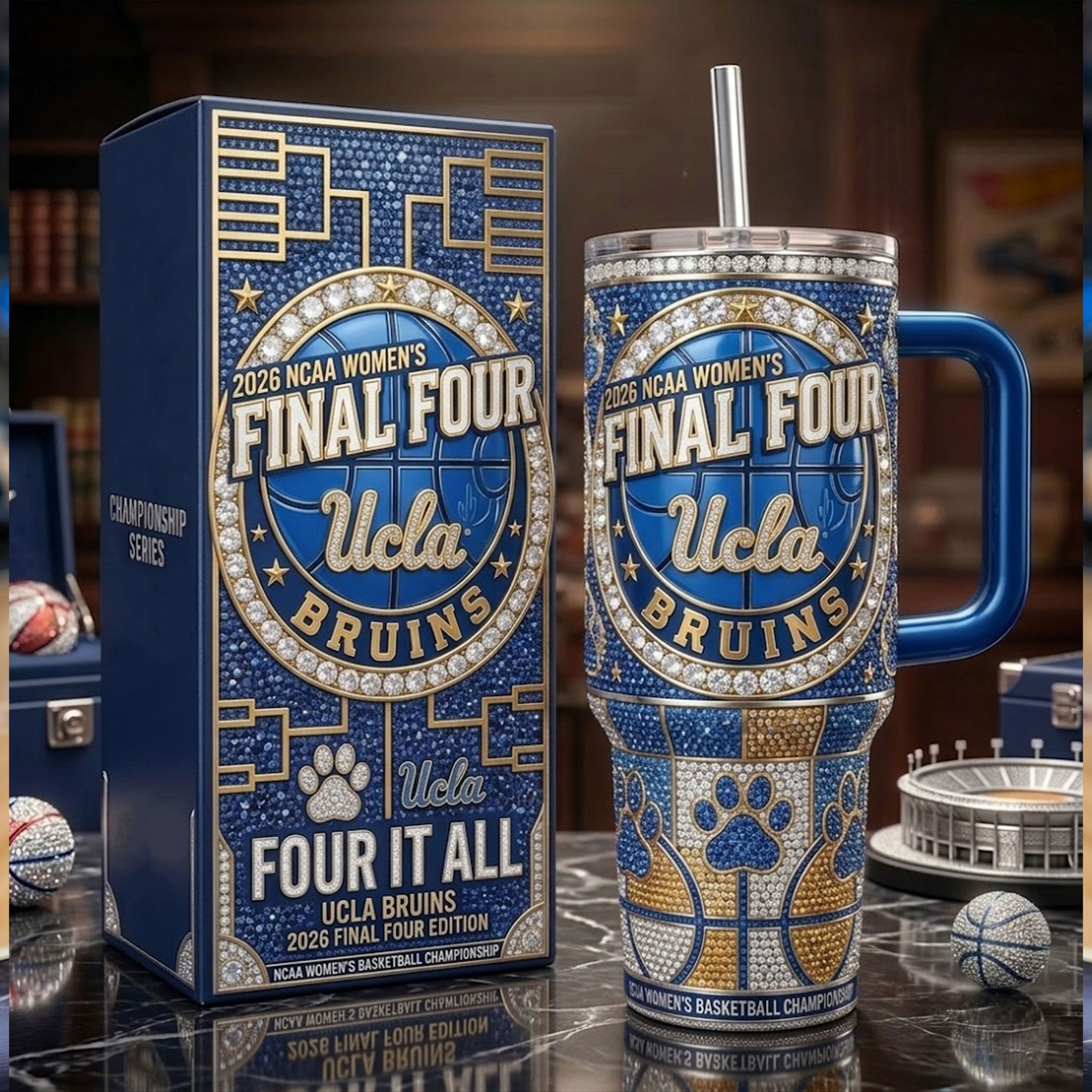 UCLA 40oz Tumbler With Handle TNSM