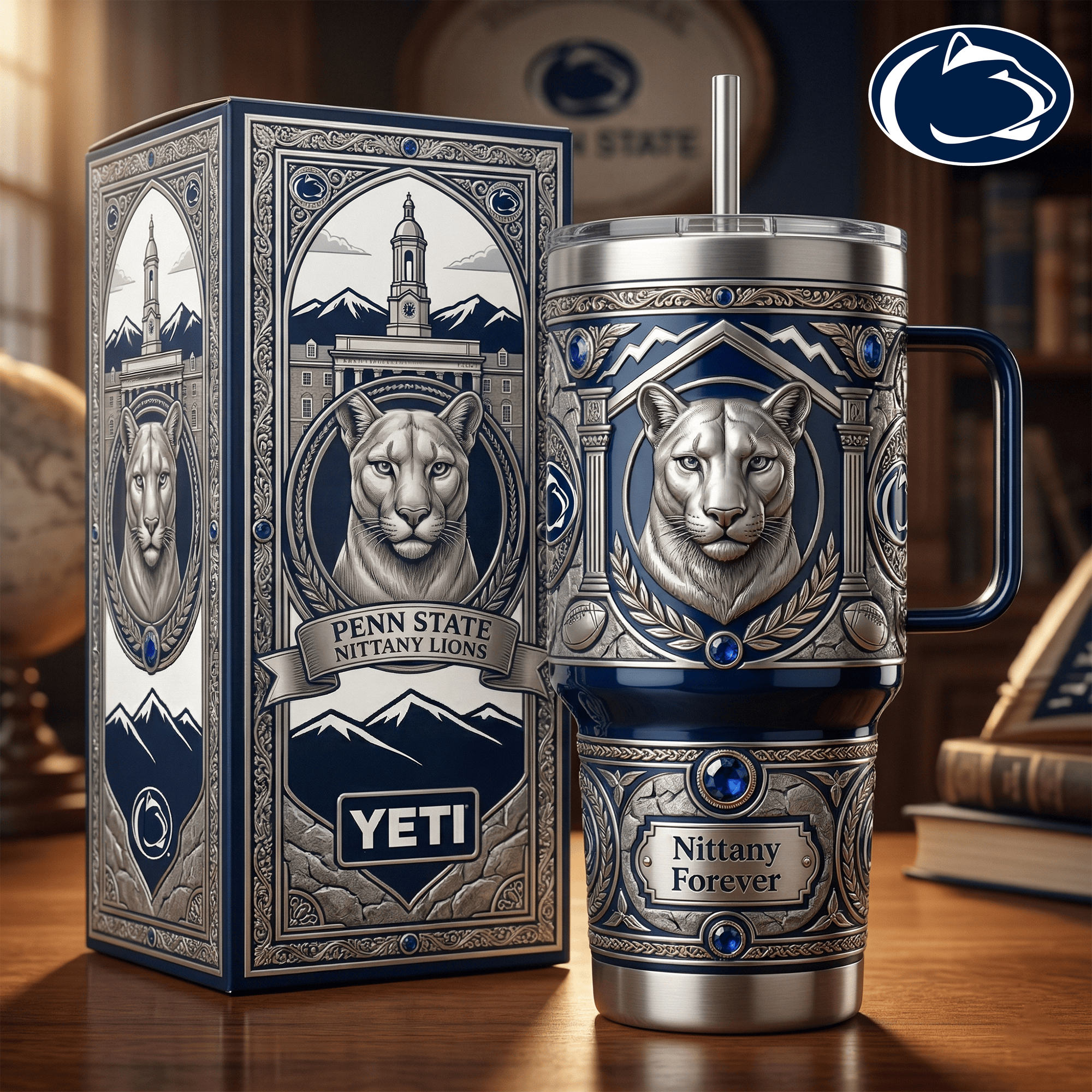 PSNL 40oz Tumbler With Handle LNTH