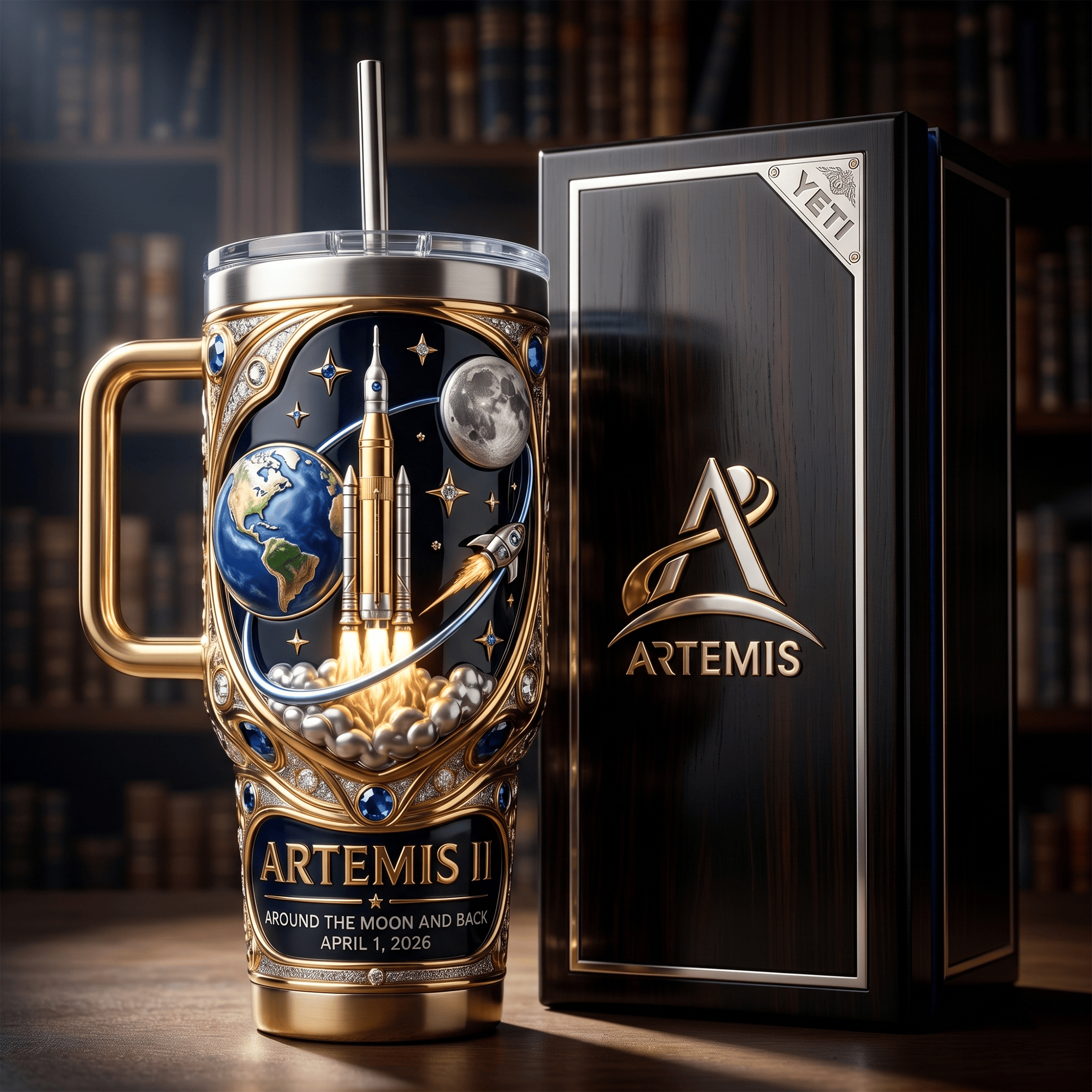 NASA 40oz Tumbler With Handle LNTH