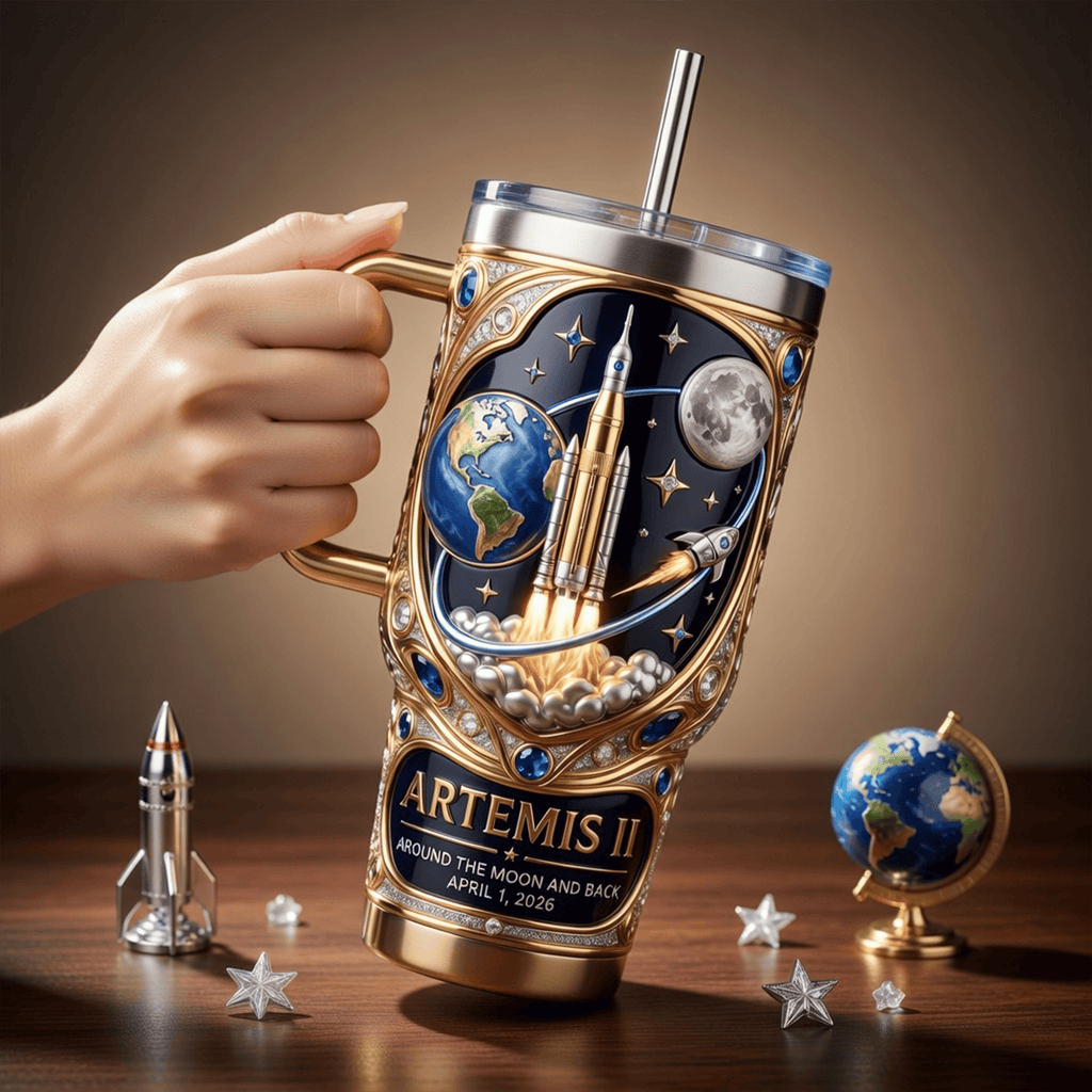 NASA 40oz Tumbler With Handle LNTH