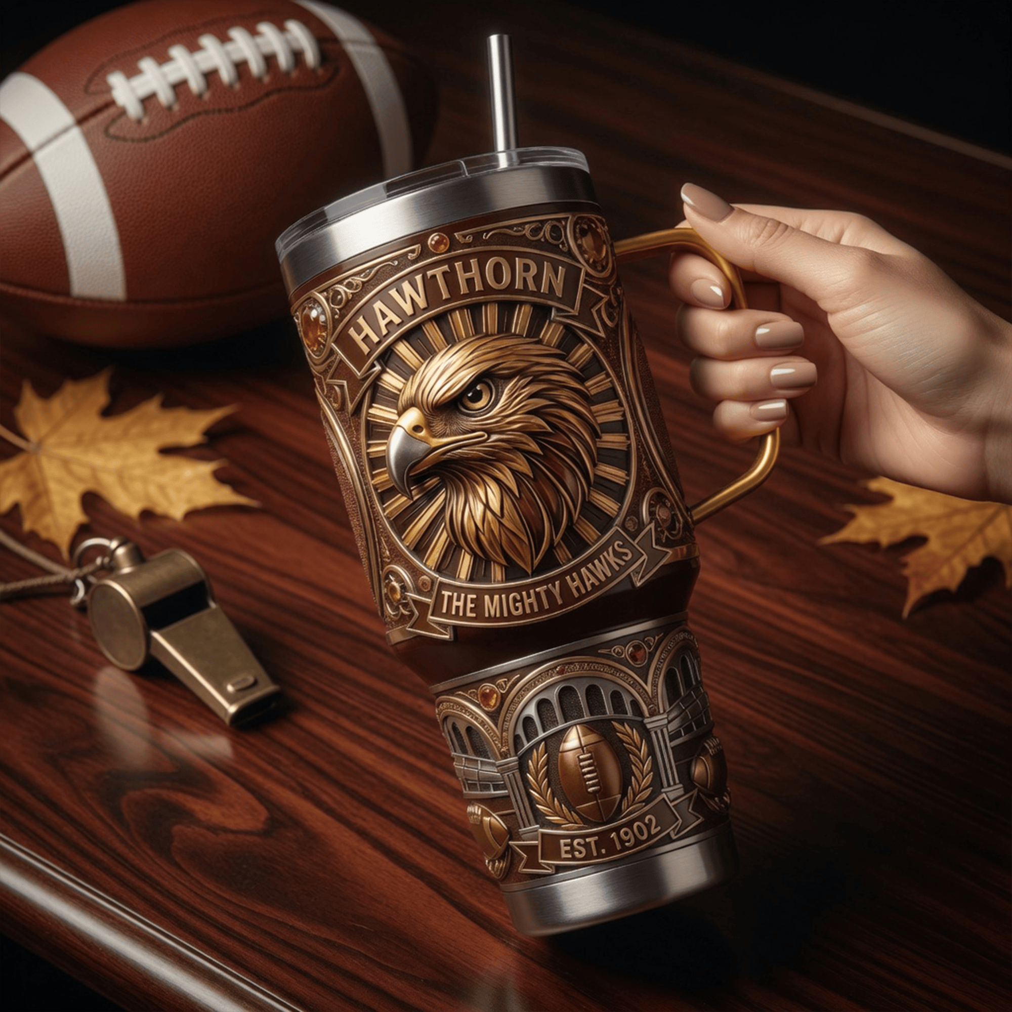 HATW 40oz Tumbler With Handle LNTH