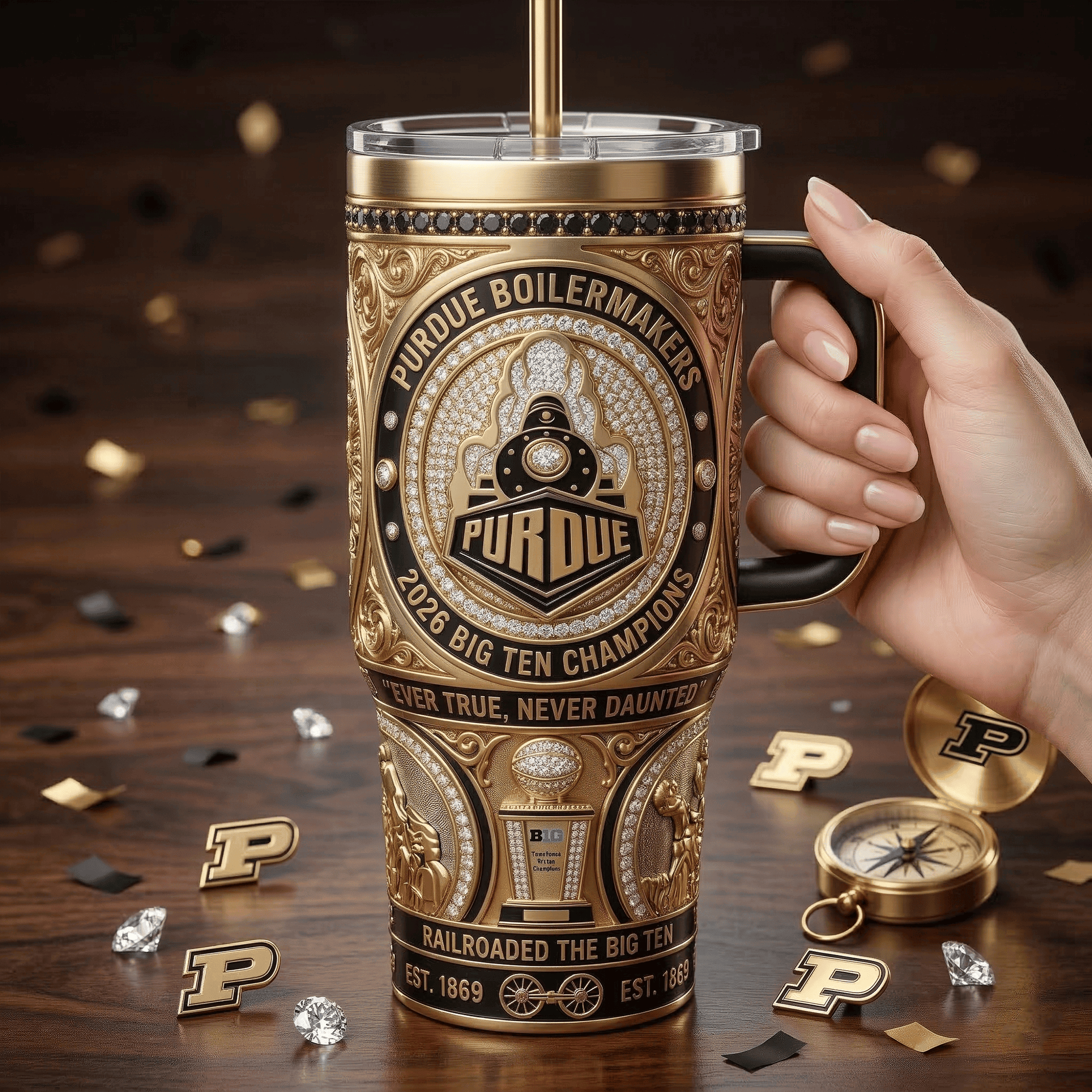 PDB 40oz Handled Tumbler LNTH